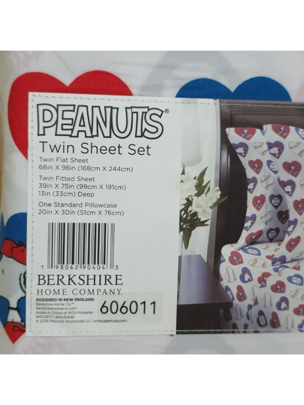 Peanuts Snoopy Twin Sheet Set Summer Heart Baseball Softball Kids by Berkshire